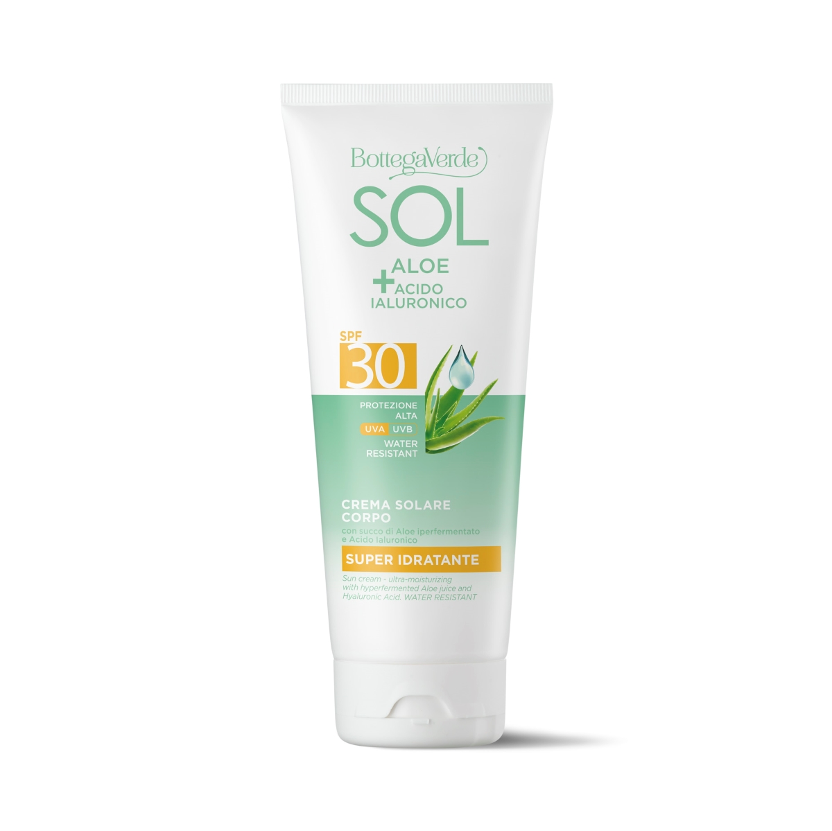 Crema cu protectie solara cu suc de Aloe hiperfermentat si Acid Hialuronic, SPF 30