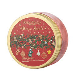 Scrub pentru corp cu extract portocala confiata, ciocolata, caramel si mosc - Allegro Natale, 200 ML