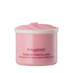 Tratament facial de zi, antirid, pentru tenul matur, piele normala sau uscata, ceramide vegetale, colagen vegetal si floare de portelan, rezerva - Fiore di Porcellana, 50 ML