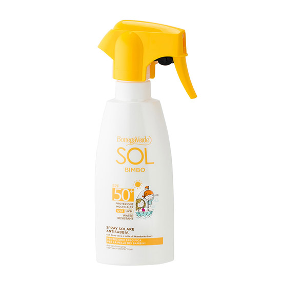 Protectie solara copii, rezistent la apa, cu extract de Aloe Vera si lapte de migdale dulci, SPF 50+ - Sol Bimbo, 250 ML