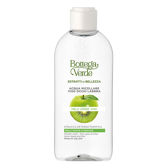 Apa micelara cu mar verde si kiwi, pentru ten mixt si gras - Estratti di Bellezza, 200 ML