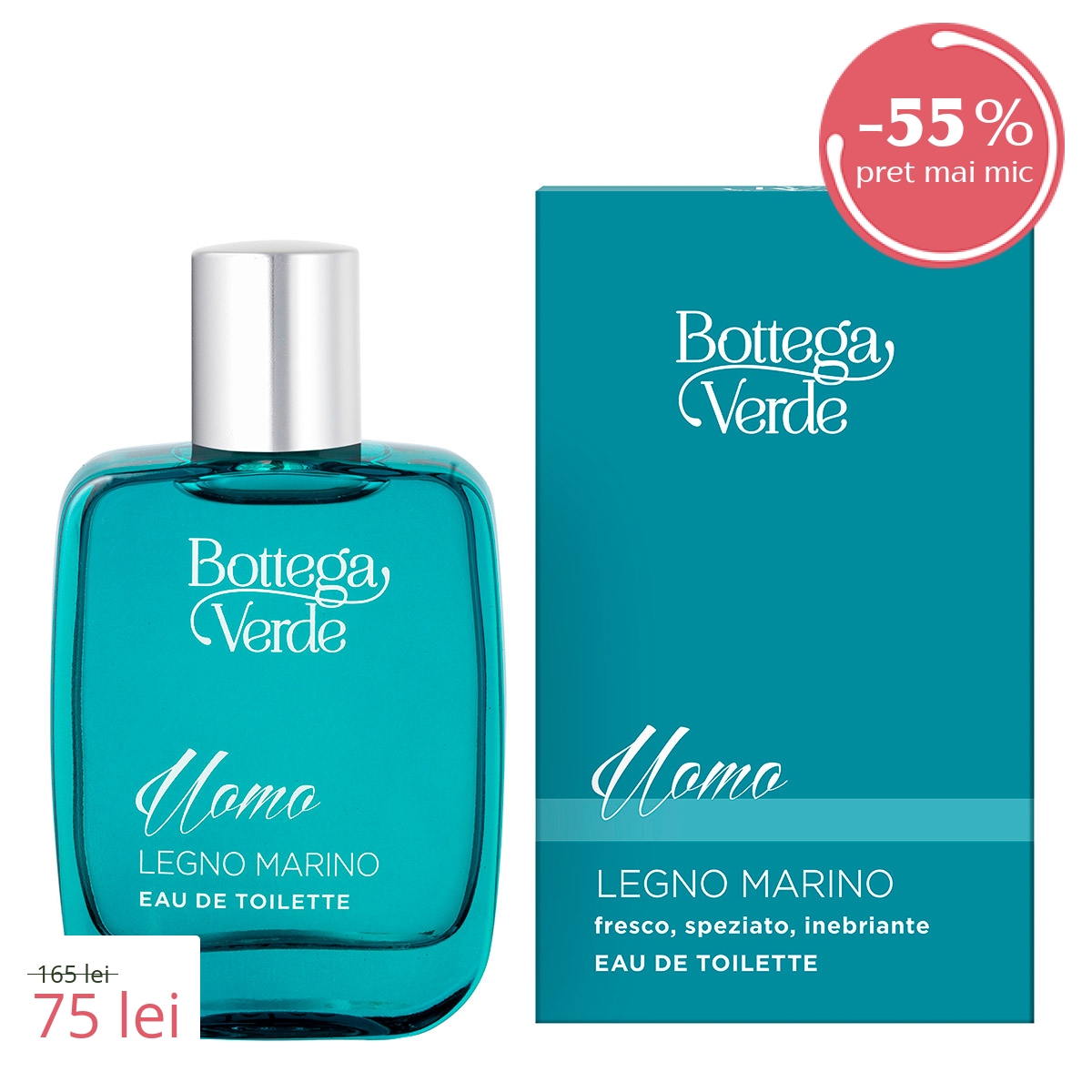 Apa de toaleta cu aroma lemnoasa - Legno Marino - Legno Marino, 50 ML - Legno Marino, 50 ML